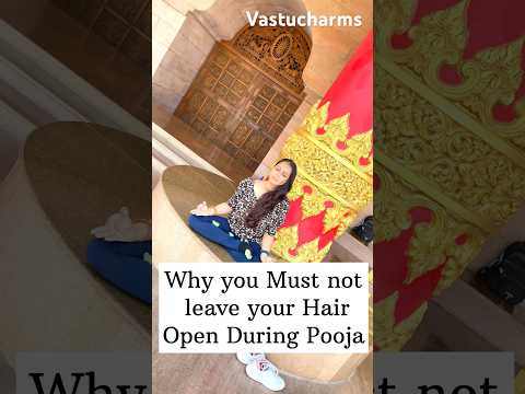 Why you must never leave your hair open in religious rituals☠️ #youtube #youtubeshorts #vastucharms