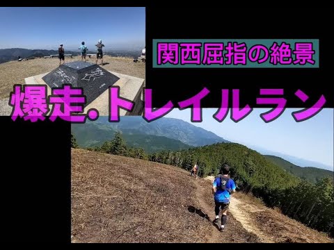 【これぞトレイルラン】 大会でも使われる関西屈指の絶景、激下り傾斜40°まさに空を駆ける、トレイル、トレラン、トレイルランニング、遊び動画＃TSS＃TSSチャレンジ#トレイルランニング#トレラン