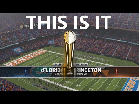 NATIONAL CHAMPIONSHIP TIME! Princeton Dynasty NCAA Football 14 Teambuilder Dynasty S7E14