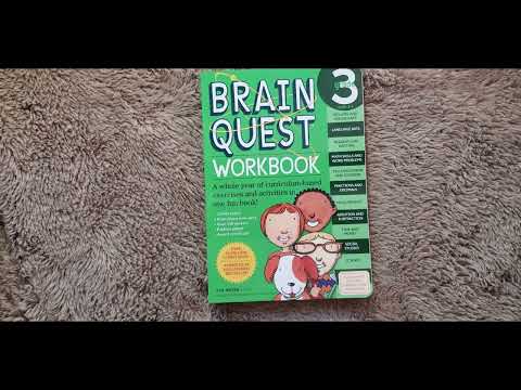 Brain Quest 3 flip through book review | Workbook for ages 8/9 | Can you Beat THIS Grade 3 Workbook?