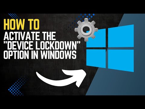 How to ACTIVATE the "DEVIDE LOCKDOWN" OPTION on WINDOWS PC