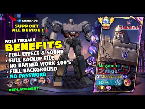 NEW! | Granger Transformers Megatron Skin Script No Password | Full Effect & Full Sound | MLBB