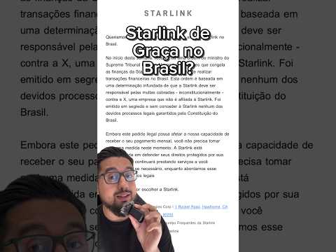 Starlink poderá ficar de graça no Brasil