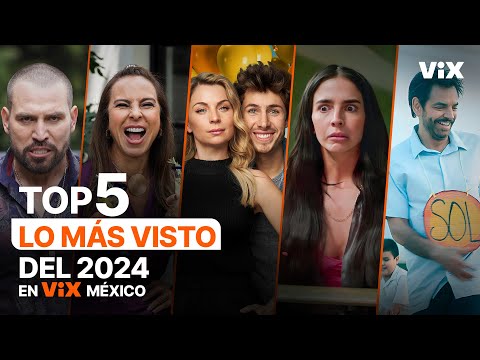 Top 5 de los contenidos más vistos en México en ViX en 2024.