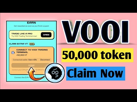 VOOI 50,000 token claim now | Vooi Airdrop Binance Lab support | ইনকামের সেরা হবে Vooi Airdrop