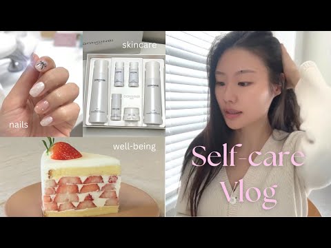 Fall Self Care Vlog 🍂 Korean Skincare, Nails, Baking, Shopping, Well-being