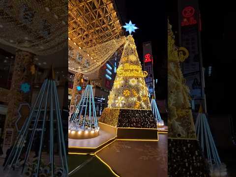 台中廣三SOGO超美耶誕樹和整點報時音樂鐘 2024 Christmas Tree & Musical Clock at Taichung Kuang San SOGO｜2024聖誕節