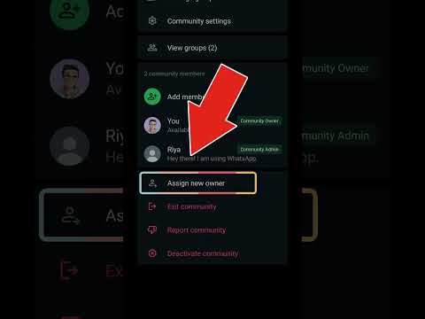 Transfer Your WhatsApp Community to Someone #whatsapp #community #howto