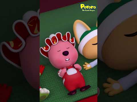 Ten Santas in the Bed🎵| Christmas Carols #pororo shorts #chirstmas