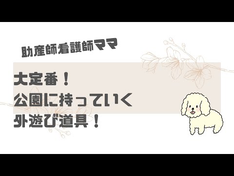 【育児】大定番！子供との外遊びに持っていく遊び道具４選