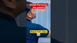 DSSSB Pharmacist exam pattern #pharmajob #amarsayaracademy