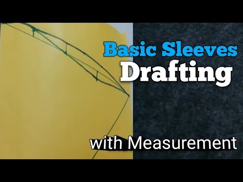 How to Draft Basic Sleeves/Sleeves Drafting /बाजू की ड्राफ्टिंग part -1