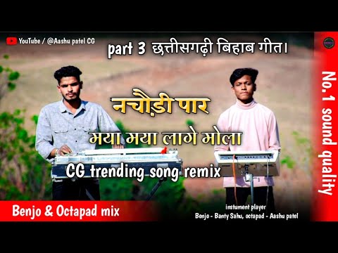 नचौड़ी पार/ छत्तीसगढी बिहाव गीत/ मया मया लागे मोला रिमिंक्स/ Benjo and pad cover