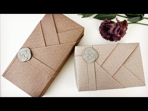 Gift Wrapping | Gift Box Packing Ideas +  Macrame Knot Tutorial （EASY！ ）