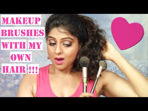 How To Make Your Own Makeup Brushes | Human Hair Makeup Brush | Archana Sharma