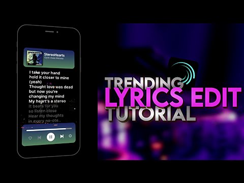 Tutorial on Trending Lyrics Edit like Stawkeye #alightmotion