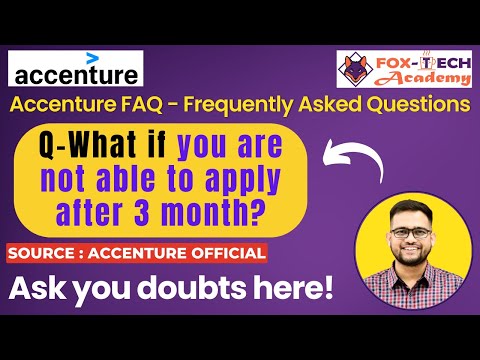 Accenture FAQ | What if you are not able to apply after 3 month? #accenture  #accenturerecruitment