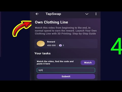 Own Clothing Line | Tapswap Code | Launch Your Own Clothing Line with 3D Printing Step-by-Step Guide