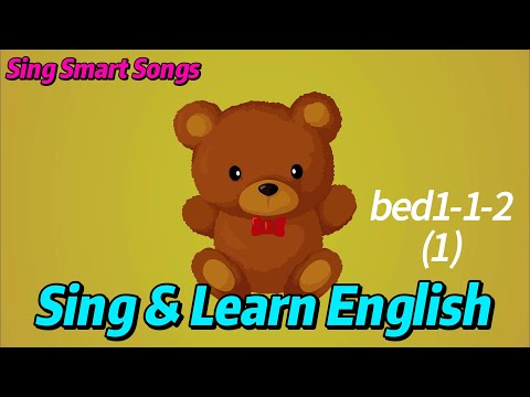 Sing & Learn English | Bedtime Vocabulary for Kids | Level 1 | A Bed, A Doll, A Bear | ESL For Kids