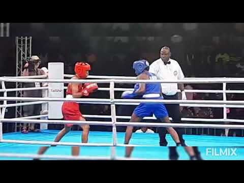 AFRICA GAMES-MEET MOSES MUGAGA, UGANDA BOXING REFEREE OFFICIATING  THE GAMES IN GHANA