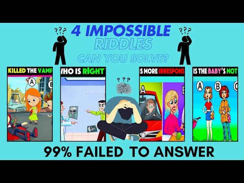 4 Impossible Riddles Only Geniuses Can Solve – 99% Will Fail!