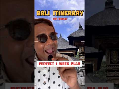 One week Bali Itinerary #shorts