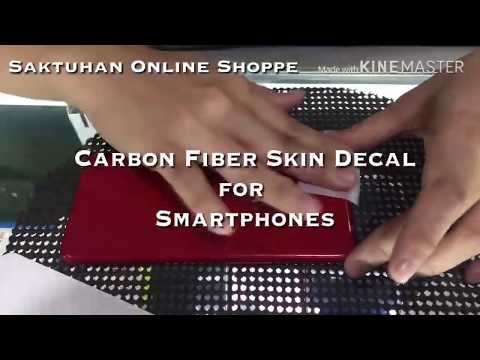 Carbon Fiber Sticker Installation for Smartphone