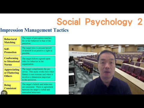 (Eng)Social Psychology 02: Impression Management #impression #impressions