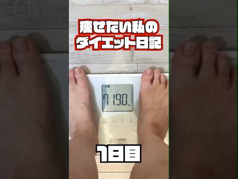 痩せたい私のダイエット日記1日目