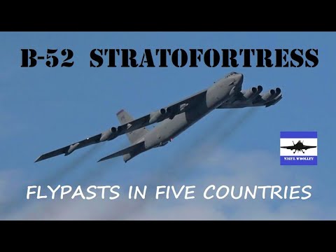 Legendary B-52 Stratofortress flypasts in five countries