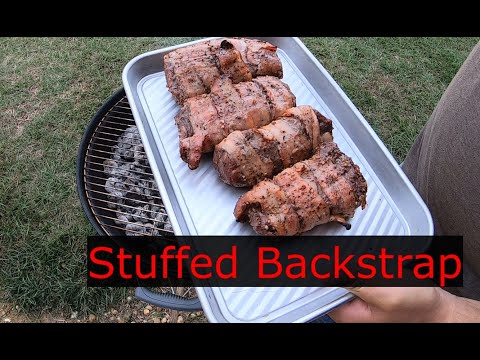 Stuffed Bacon Wrapped Venison Backstrap!!