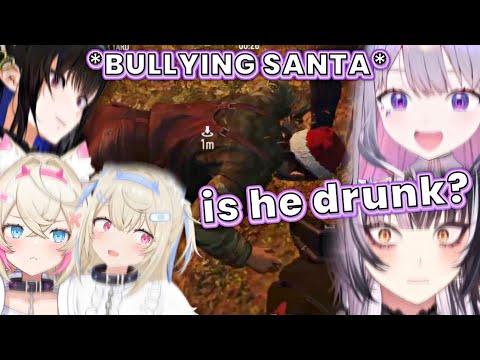 Biboo bullies Santa so hard in this game.. [HololiveEN]