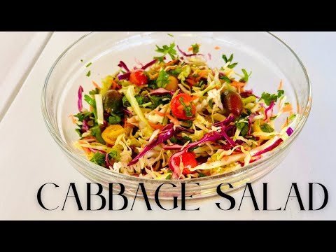 Healthy Vegan Cabbage Salad | Quick, Crunchy & Delicious!