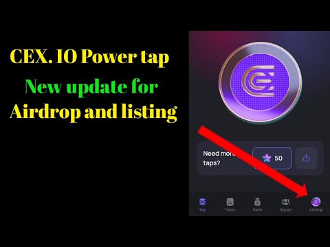 CEX. IO Power tap Airdrop and listing update | and  Road map | CEX. IO Power tap new update