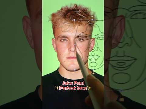 Jake Paul perfect face ratio! #jakepaul #shorts