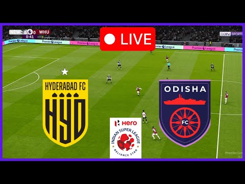 🔴LIVE - Hyderabad FC vs Odisha FC | India - Super League 24/25 | Match Live Today