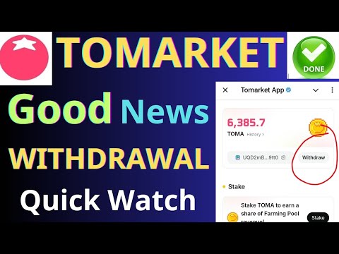 tomarket withdrawal process bangla | Tomarket new update today