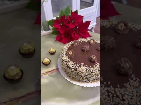 Tort Ferrero Rocher cu ciocolată  #cake #chocolate #desset #dessert #food #mancare