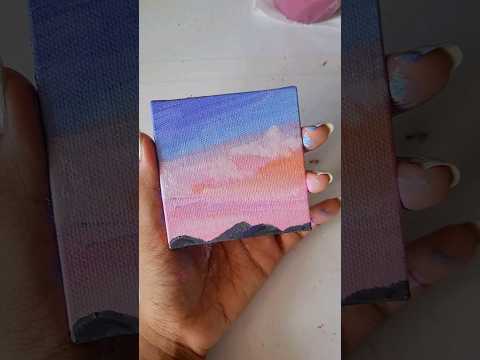 Mini Canvas painting ❤️. #minicanvas #minicanvaspainting #acrylicpainting #artist #artoftheday