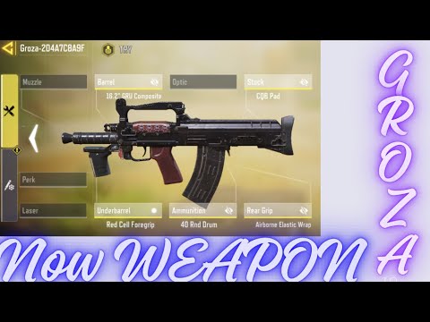 【CoDMobile】    New weapon.   GROZA    #百鬼俊　#codm #groza  #QZs