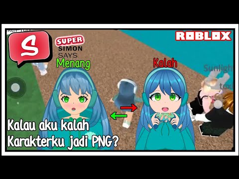 Kalau aku kalah avatarku akan menjadi PNG?! || Roblox Indonesia || Super Simon Says