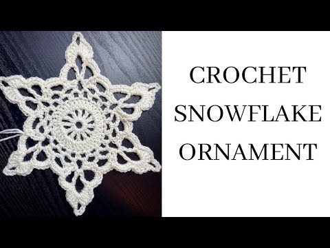 Crochet Snowflake Ornament