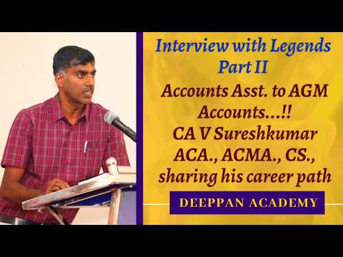 CA Sureshkumar sharing his Career Path with CA PN Lakshmi | Interview with Legends | Part-2