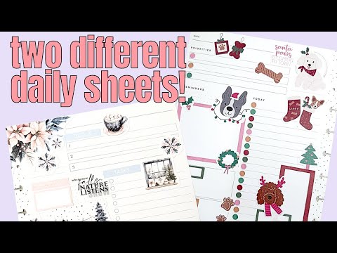 Decorating Two Different Daily Sheets | Plan With Me