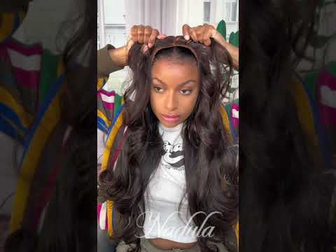 Fluffy Loose Wave With 70's Inspired Curtain Bangs Wig~#nadulahair #wavyhair #fringebangs #fyp