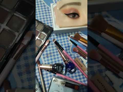 nude peachy eye makeup❤️kaisa lga ye look?plz comment.#youtube #viral #shots #short #eyemakeup