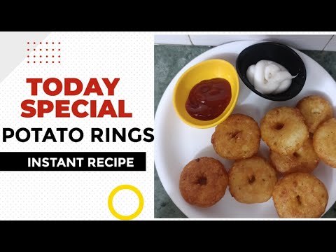 Crispy Potato rings recipe || Kids special recipe || Potato Snacks recipe