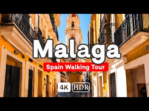 Malaga, Spain [4K] 🇪🇸  Discover the Beautiful City of Malaga!  " Walking Tour " 2024