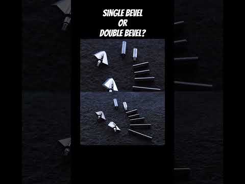 What do you use? Single Bevel or Double Bevel? #hunting #bowhunting #archery #broadheads