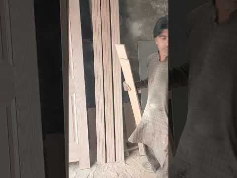 House Door beeding #art #woodworking #home #painting Construction site Lahore